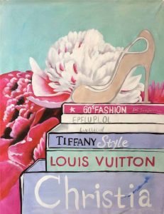 IN STOCK -From $440 - Unframed Oil Paint - Fashion Books Feature LV 2 - 90x120cm - Price:From $400 IN STOCK