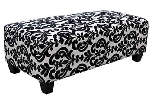 Storage ottoman - round ottoman - warwick fabric – square - rectangle ottoman – footstool - chaise ottoman