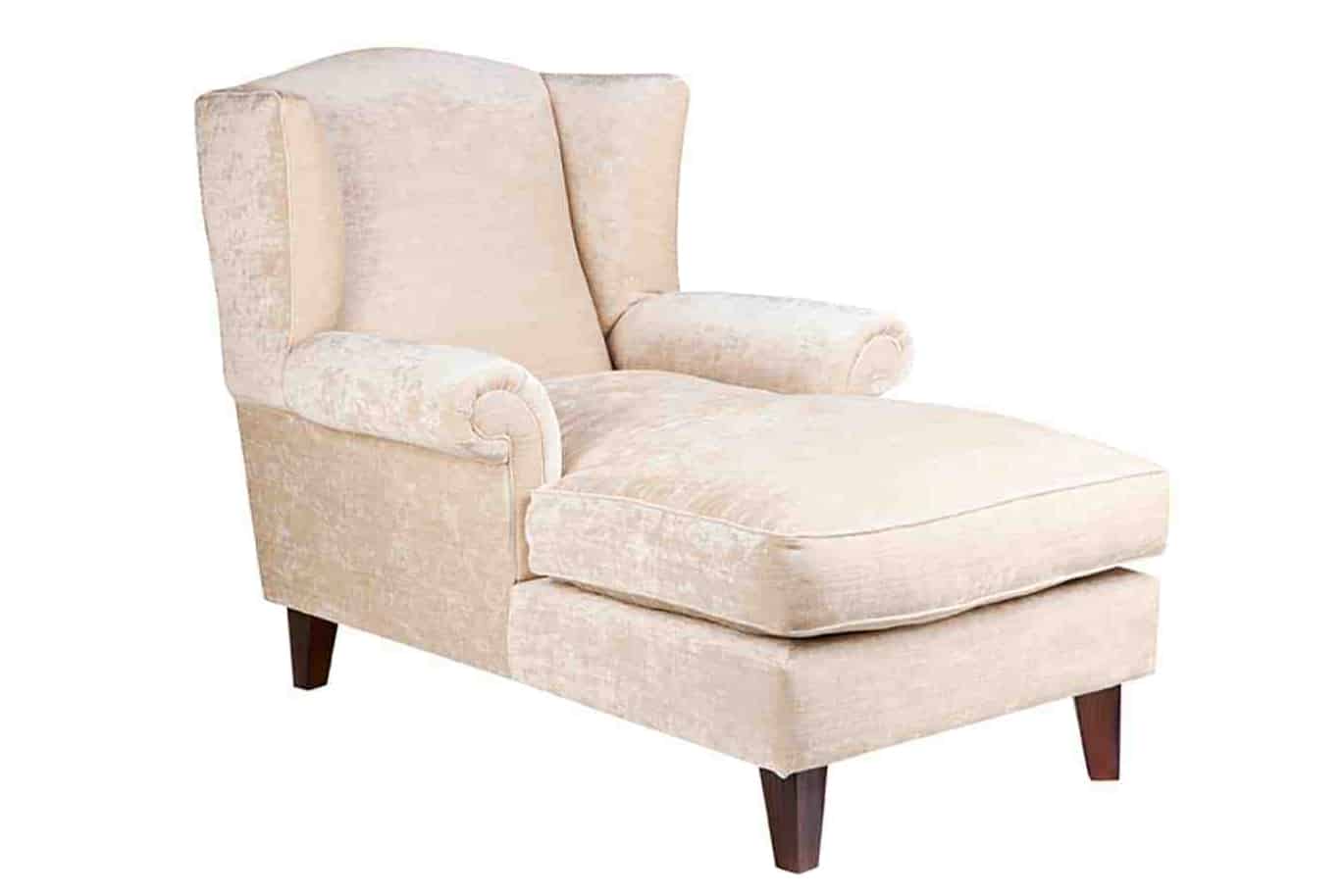 Chaise lounge - Designer Chair - Accent chair - Boutique Chair - Occasional Chair -Warwick Fabric