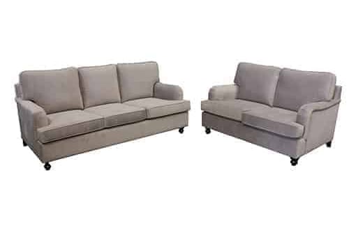 3 seater sofa lounge suite set - buttoning - studs