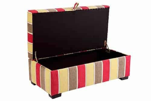 Storage ottoman - round ottoman - warwick fabric – square - rectangle ottoman – footstool - chaise ottoman