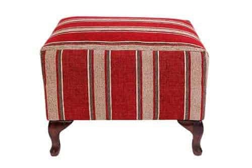 Storage Wing Ottoman - round ottoman - warwick fabric – square - rectangle ottoman – footstool - chaise ottoman