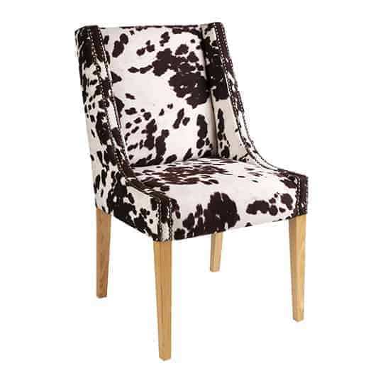 Zara Feature Dinning chair – Australian made - Designer Chair - Accent chair - Boutique Chair - Occasional Chair -Warwick Fabric