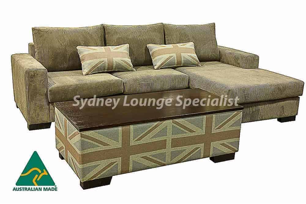 Quattro 3.5 + Lounge Chaise (RHF) + Ottoman 1400 x 600 Timber Top