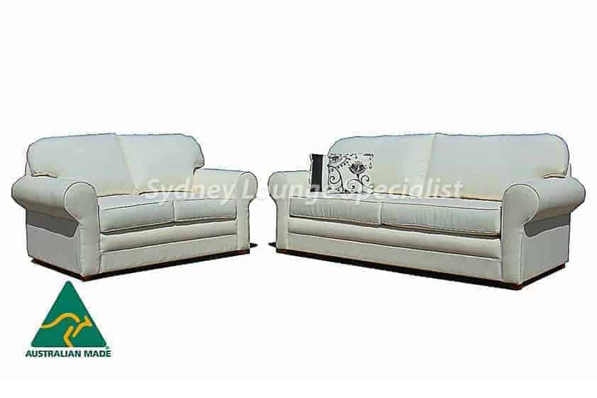 Plush 3 seater sofa lounge suite set - buttoning – studs