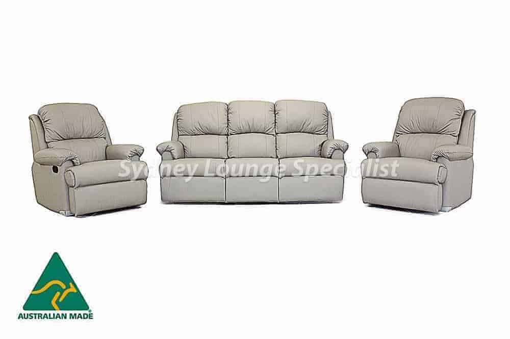 Hilton 3 Seater + 2 X Recliner Chair, home theatre recliner modular sofa lounge - lift chair – recliner chair – electric recliner – recliner sofa Sydney