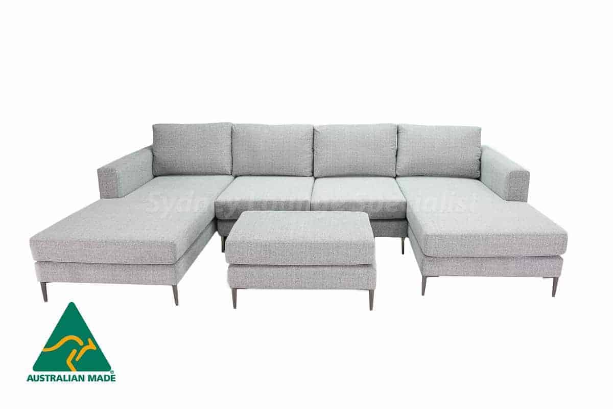 Cosmo 2 corner modular seat chaise Lounge available at Sydney Lounge Specialist