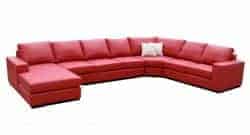 Leather modular sofa available at Sydney Lounge Specialist