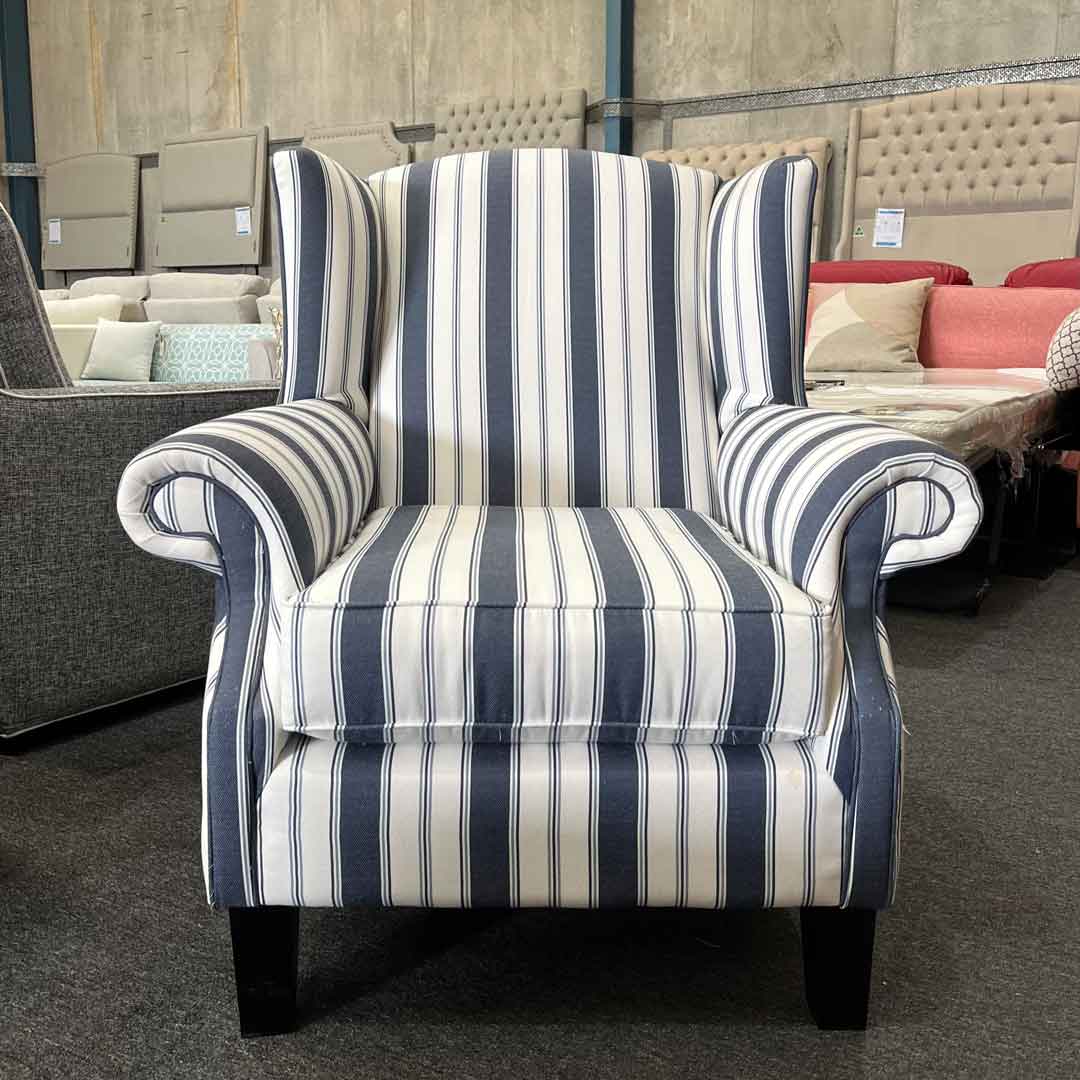 Queens Wingchair Sleek armchair Australian made by Sydney Lounge Specialist