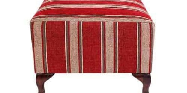 Storage Wing Ottoman - round ottoman - warwick fabric – square - rectangle ottoman – footstool - chaise ottoman